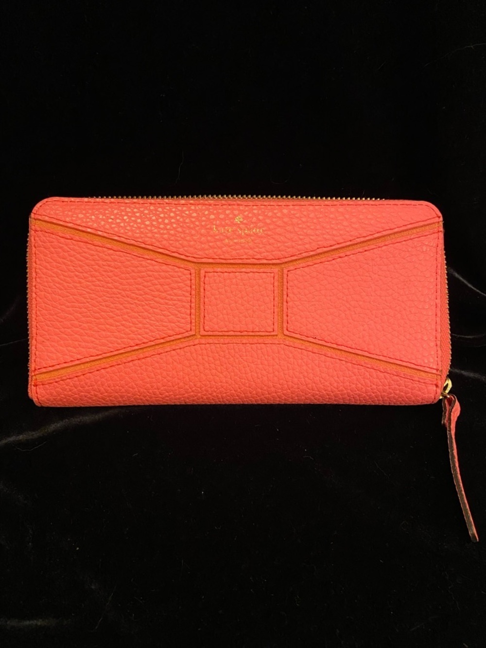 KATE SPADE BRIDGE PLACE NEDA WALLET FLAMINGO PINK Zip Around